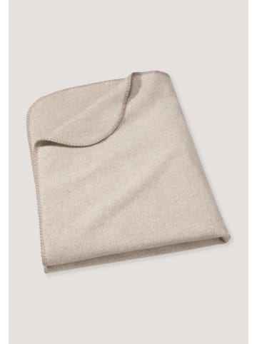 Hessnatur Hessnatur Softfleece Decke aus reiner Bio-Baumwolle in goldsand
