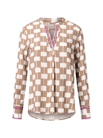 EMILY VAN DEN BERGH  Tunikabluse in taupe ecru - 0001