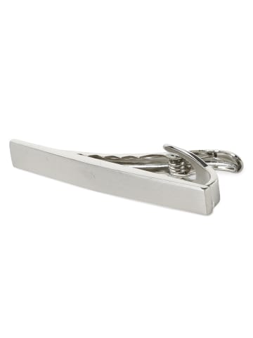 Andrew James Krawattenklammer in silber - 0001