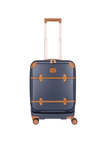 BRIC`s Bellagio 4-Rollen Kabinentrolley 55 cm Laptopfach in blau-tabak