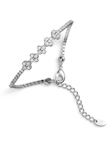 Lunavit Armband "Lady Line Flower" in Silber 