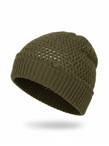 styleBREAKER Strick Beanie Mütze in Oliv