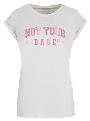 F4NT4STIC T-Shirt Girl Power Not Your Babe Internationaler Frauentag in Whitesand