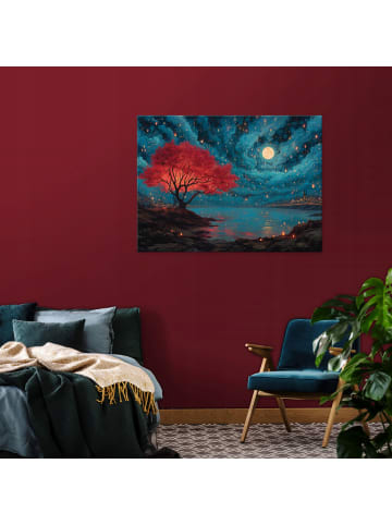 WALLARENA Leinwandbild Landschaft in Blau