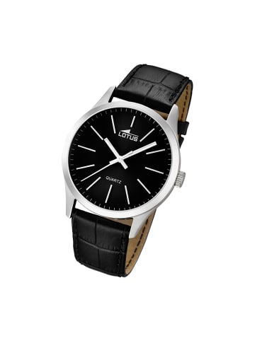 Lotus Analog-Armbanduhr Lotus Minimalist schwarz groß (ca. 42mm)