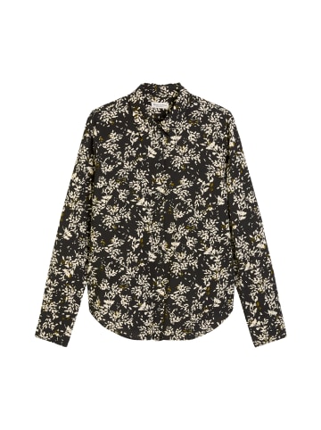 Marc O'Polo Allover-Print-Bluse regular in Schwarz