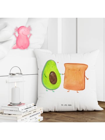 Mr. & Mrs. Panda 40 x 40 Kissen Avocado Toast ohne Spruch in Weiß