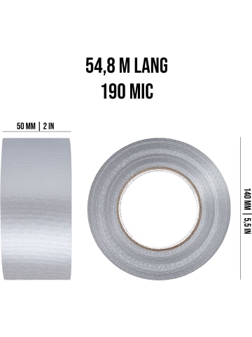 normani 2 Rollen Allzweck Panzerband in Silber