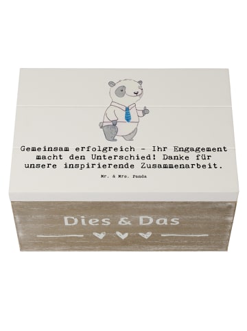 Mr. & Mrs. Panda Aufbewahrungskiste Spruch Geschäftspartner Erfo... in Weiß