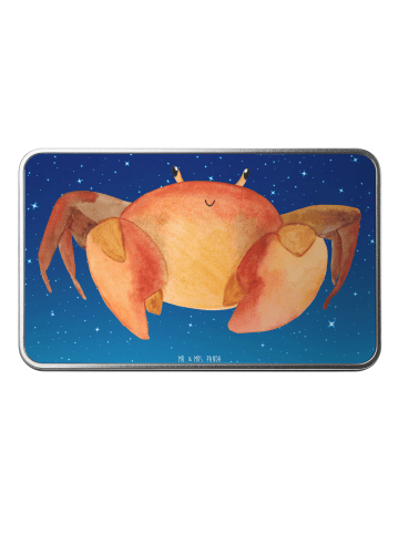 Mr. & Mrs. Panda Keksdose Sternzeichen Krebs ohne Spruch in Sternenhimmel Blau