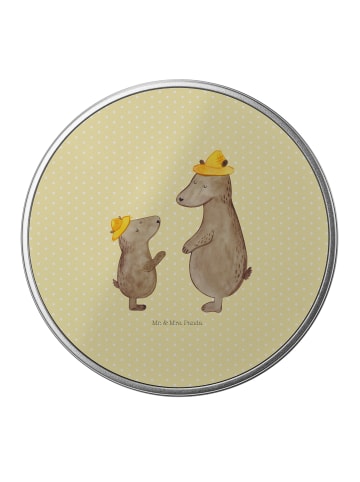 Mr. & Mrs. Panda Dose Bären mit Hut ohne Spruch in Gelb Pastell