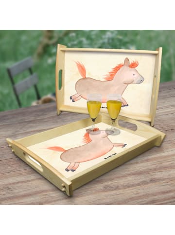 Mr. & Mrs. Panda Servier Tablett Pferd Springen ohne Spruch in Vintage