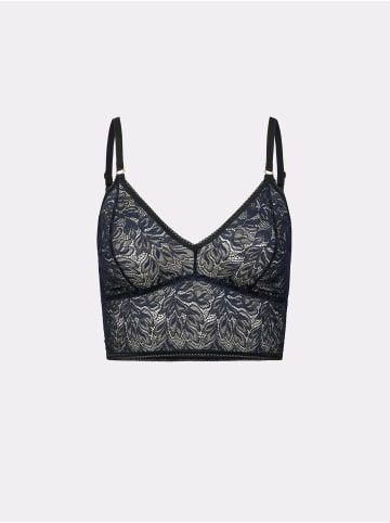 Erlich Textil  Spitzen Bustier ICONIC LACE BRALETTE TOP in schatten schwarz