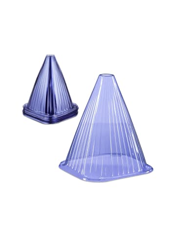 relaxdays 32 x Pflanzenhut in Lila - (B)19 x (H)22 x (T)19 cm