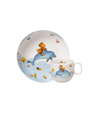 Villeroy & Boch Kindergeschirr-Set, 2tlg EF Happy as a Bear in blau