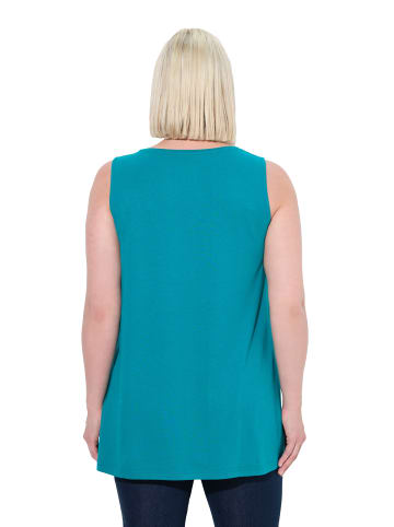 Ulla Popken Strick-Top in klassisch petrol