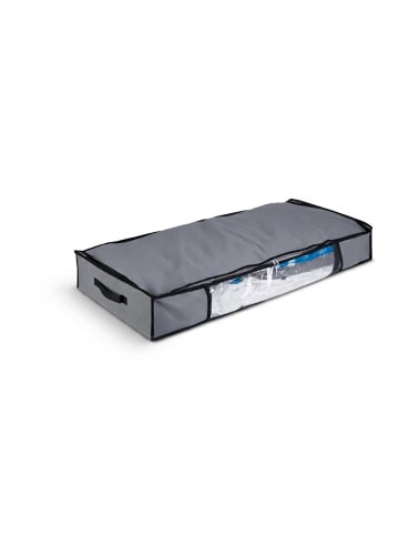 relaxdays 2 x Unterbettkommode in Grau - (B)100 x (H)15 x (T)45 cm