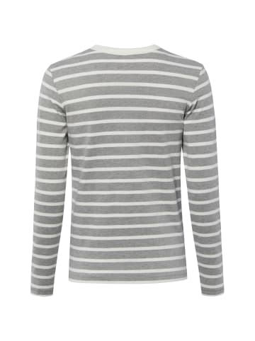 Marie Lund Langarmshirt in grau weiß