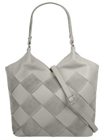 Samantha Look Shopper echt Leder in grau