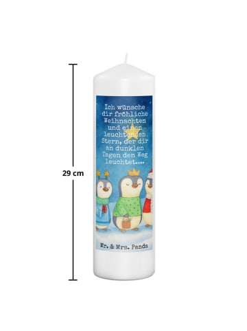 Mr. & Mrs. Panda Stumpenkerze Winterzeit Heilige drei Könige Des... in Weiß