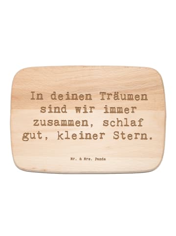 Mr. & Mrs. Panda Küchenbrett Spruch Alleine schlafen lernen mit ... in Transparent
