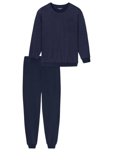 Schiesser Schlafanzug Comfort Essentials in Aubergine
