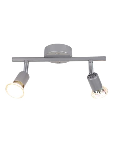 ZMH Deckenleuchte LED Silber GU10 - Deckenspots 2-flammige Wandleuchten