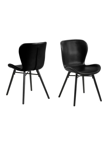 ebuy24 Esszimmerstuhl Bali Schwarz 2er Set