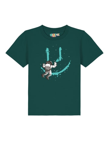 wat? Apparel T-Shirt Graffiti Astronaut in Dunkelgrün