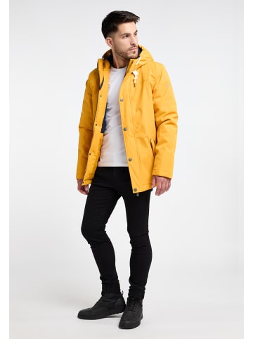ICEBOUND Herren Wattierte Winterjacke in Senf