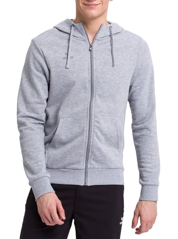 erima Kapuzensweatjacke in grau melange