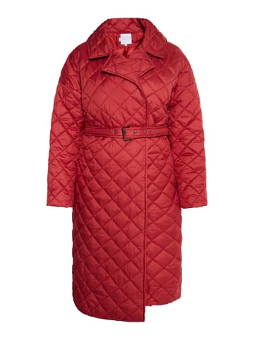 Usha Damen Steppmantel in Vintage Rot
