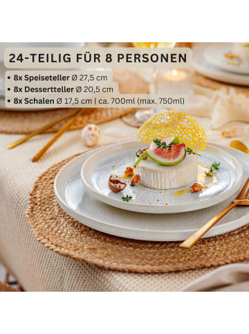 Sänger TAFELSERVICE KORFU - 24 teilig aus Steingut