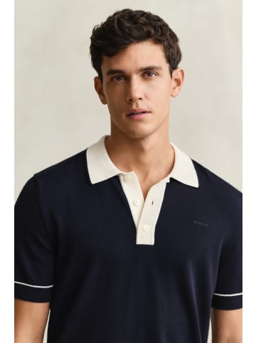 Gant Poloshirt in marine beige - 0001