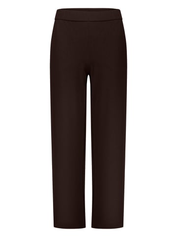 Zero Casual-Hose mit weitem Bein in Chocolate Plum