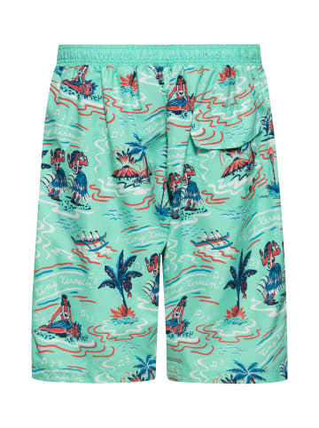 King Kerosin King Kerosin Badeshorts Hawaii in mint