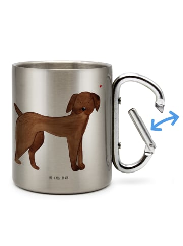 Mr. & Mrs. Panda Thermotasse Hund Dogge ohne Spruch in Silber