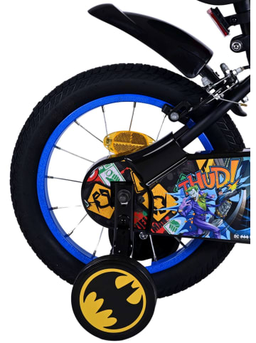 Volare Kinderfahrrad Batman 14 Zoll, ohne Rücktrittbremse in schwarz