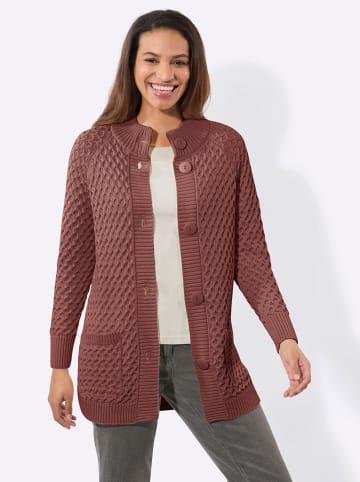 WITT WEIDEN Long-Strickjacke in rotbraun
