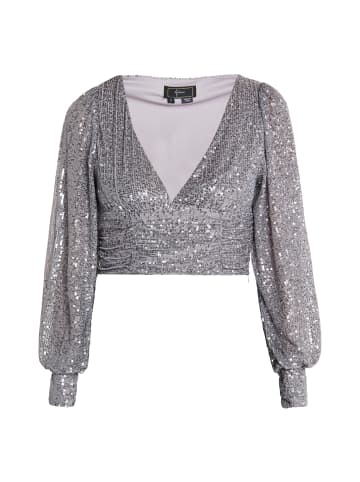 faina Longsleeveshirt in Grau Silber