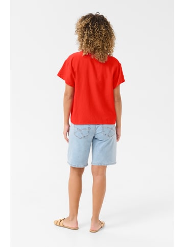 Cream Kurzarmhemd CRLori Regular fit in Flame Scarlet