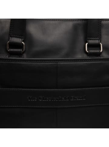The Chesterfield Brand Elvas Aktentasche Leder 40 cm Laptopfach in black