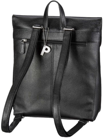 PICARD Rucksack / Backpack Luis Damenlederrucksack in Schwarz