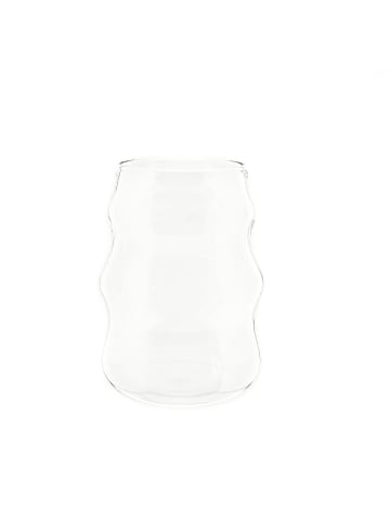 Almina 2er Gläser-Set 550 ml Wave Style in Transparent Trinkgläser in Transparent