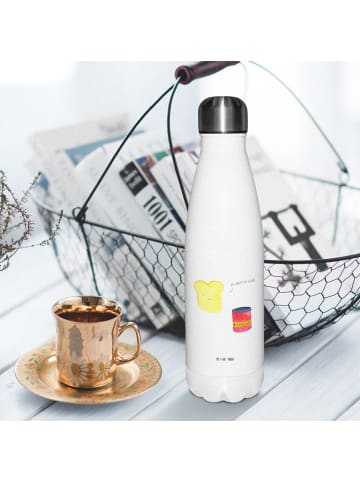 Mr. & Mrs. Panda Thermosflasche Toast Marmelade ohne Spruch in Weiß