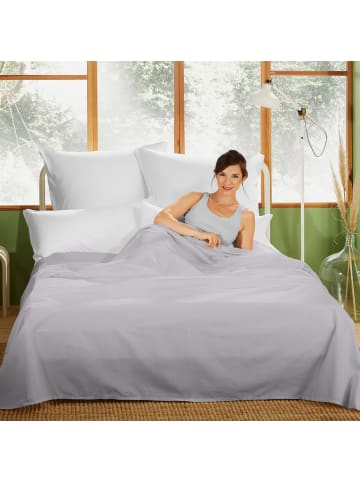 Erwin Müller Haustuch, Renforcé Bettlaken Würzburg in silber