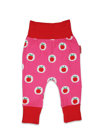 Toby Tiger Hose mit Apfel Print in rosa