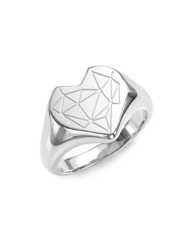 LIEBESKIND BERLIN Ring Broken Heart Chunky in silber