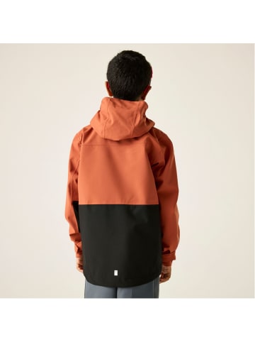 Regatta Outdoorjacke Kinder Wasserdicht mit versiegelten Nähten in Brick/Black