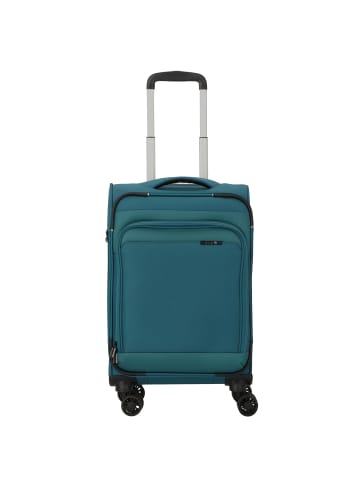D&N Travel Line 9504 4 Rollen Kabinentrolley S 55 cm in petrol